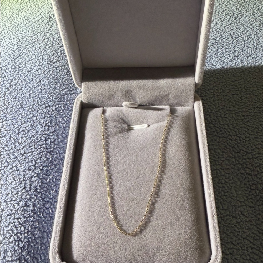 Gold Plated Thin Necklace